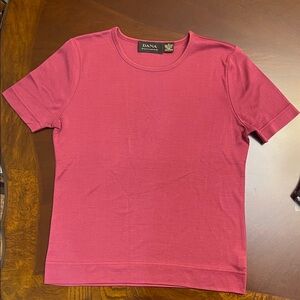Dana Buchman Berry Silk Top in M